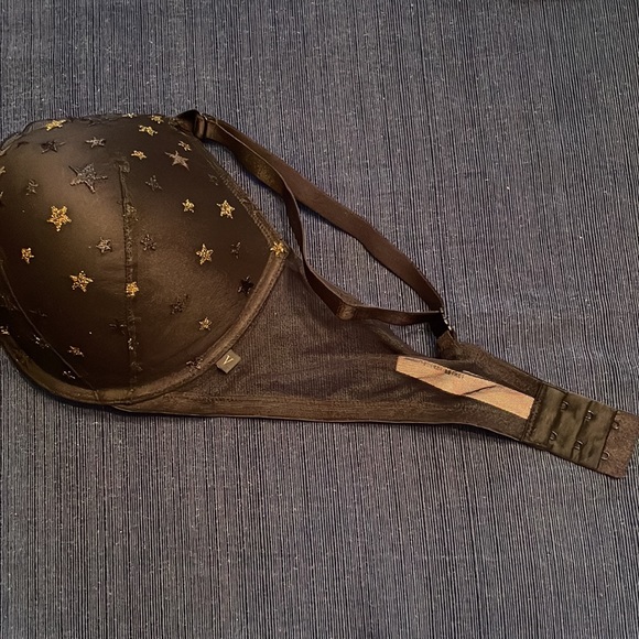 NWOT Victorias Secret 38D Star Pattern Push up bra adj straps with crossback - Picture 8 of 9